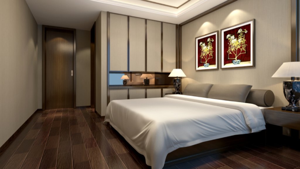 Duplex Second Bedroom - Modern Elegant Interior 3D Scene