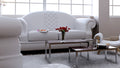 Minimalist Luxury White Sofa - Modern Studio Living 3D Scene