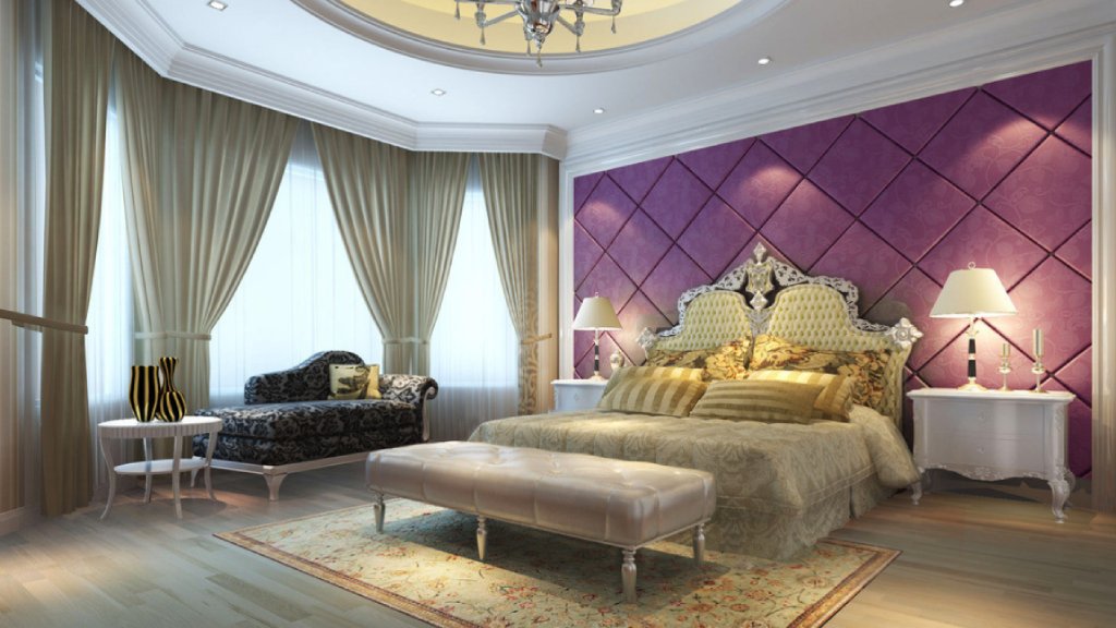 Modern European Luxury Living Room - Elegant 3D Interior Scene