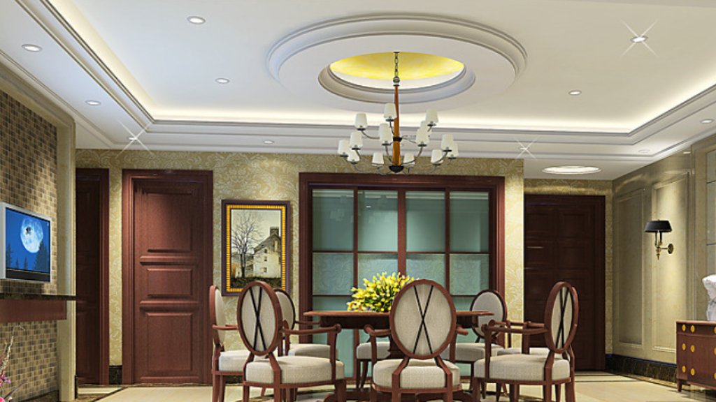 Sophisticated European Dining Suite - Classic 3D Interior Scene